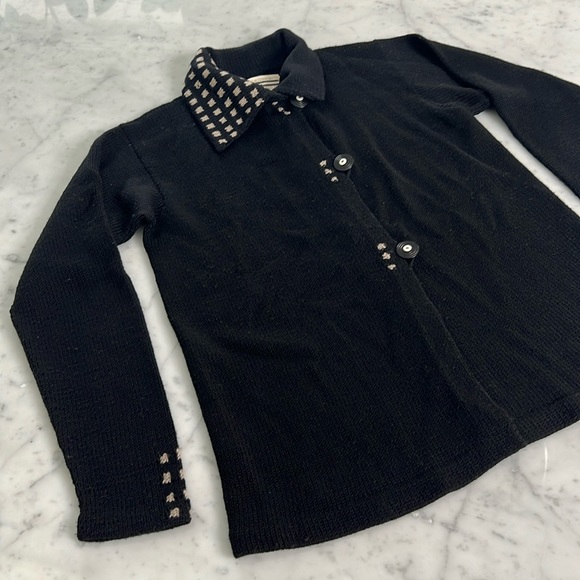 Sandra Miller Luxury Fibers Knit Cardigan Sweater - Picture 2 of 12